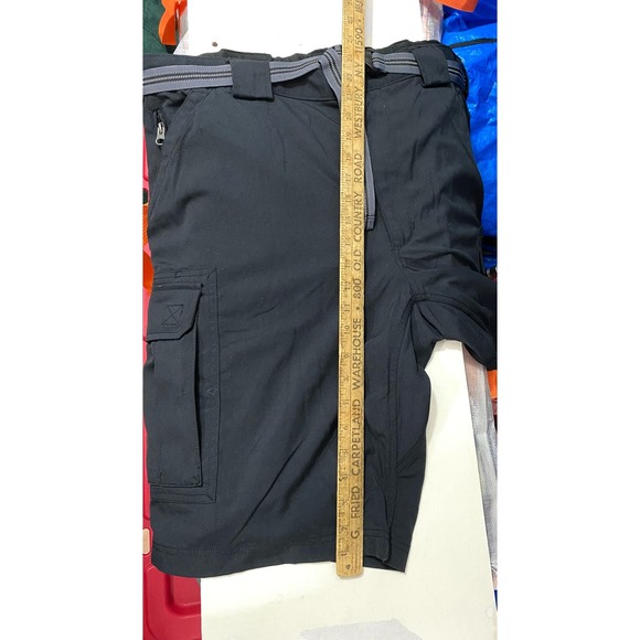 Duluth Trading Company Work Shorts Built in Belt Nylon Zip Pocket Black 2XL - Picture 4 of 10